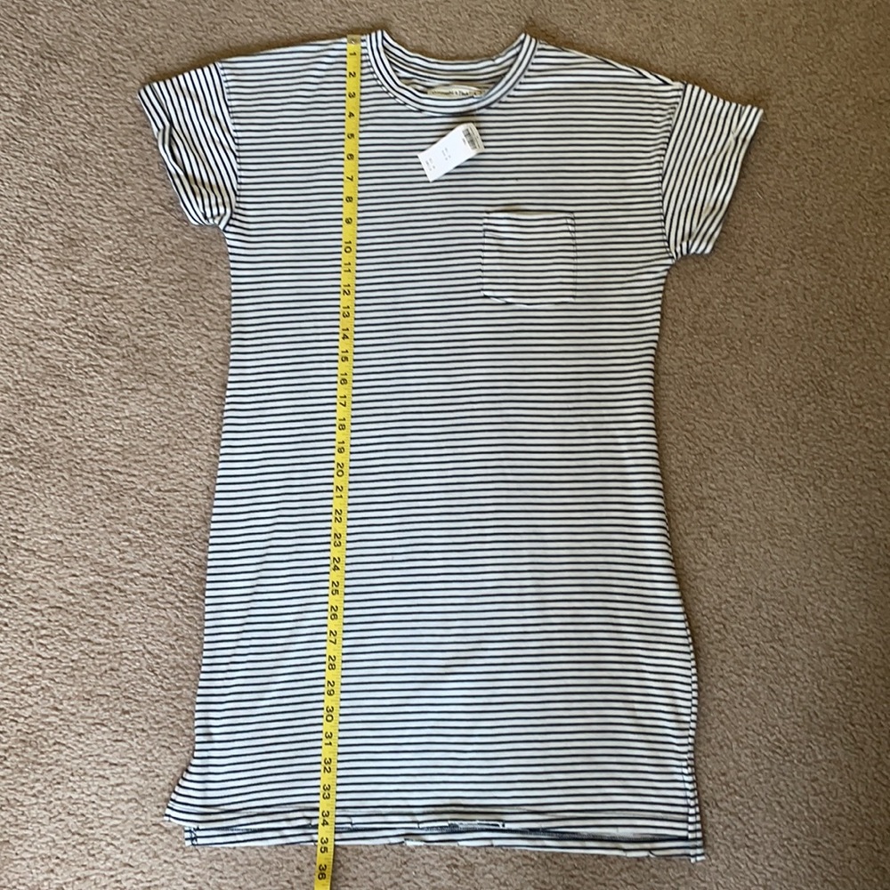 BNWT Abercrombie & Fitch Blue & White Stripe Dress - Picture 4 of 5